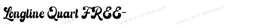Longline Quart FREE字体转换